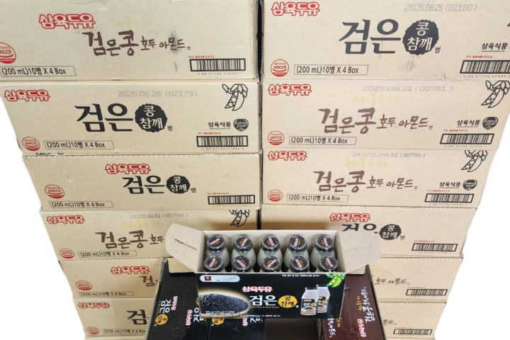 남원시 사회복지협의회 기초푸드뱅크 쫄면,삼육두유 후원